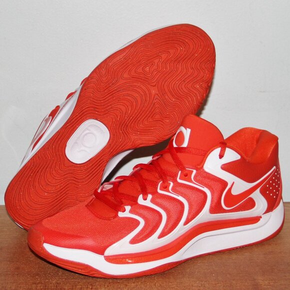Nike KD 17 TB Basketball Shoes Mens 9.5 10.5 Team Orange White - Picture 1 of 6